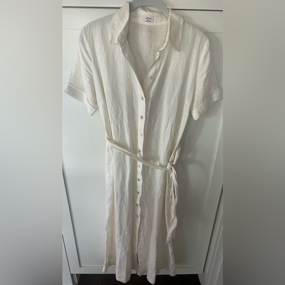 Aritzia Wilfred Eleta Linen Midi Dress 2XS - Picture 7 of 12